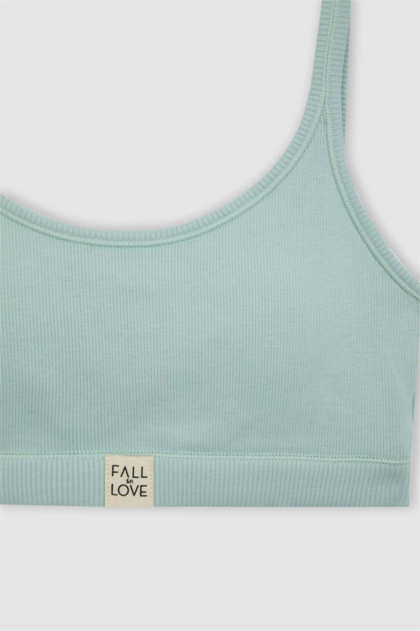 FEMME Bleu Soutien-Gorge Rembourré De Fall In Love