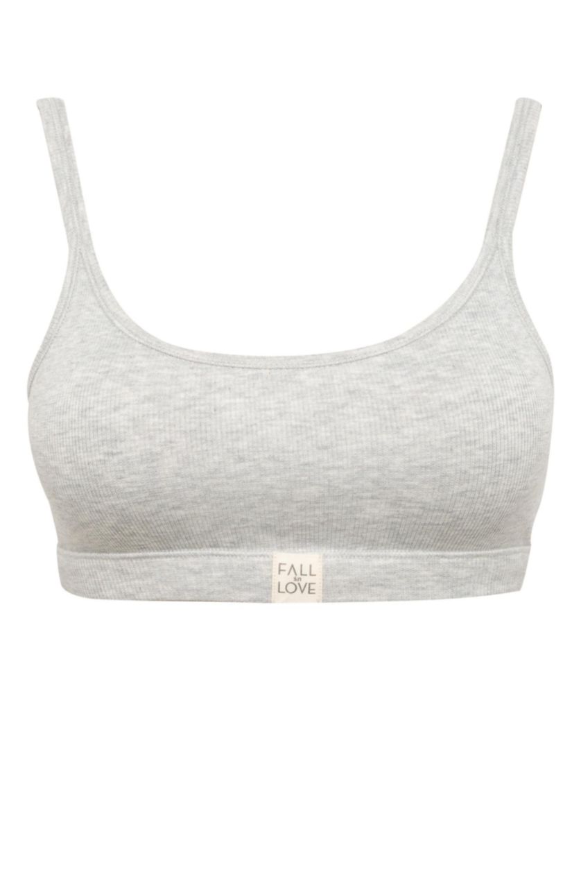 FEMME Gris Soutien Gorge Rembourré de Fall in Love