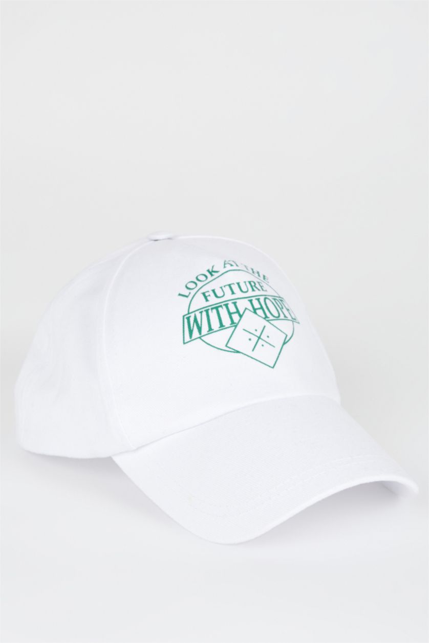 HOMME Blanc Casquette de baseball imprimée pour hommes