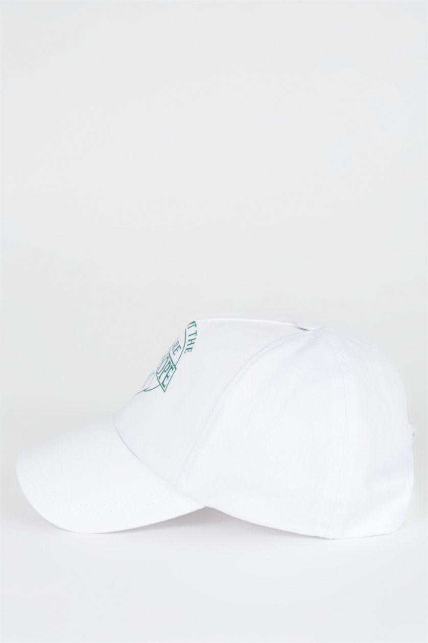 HOMME Blanc Casquette de baseball imprimée pour hommes