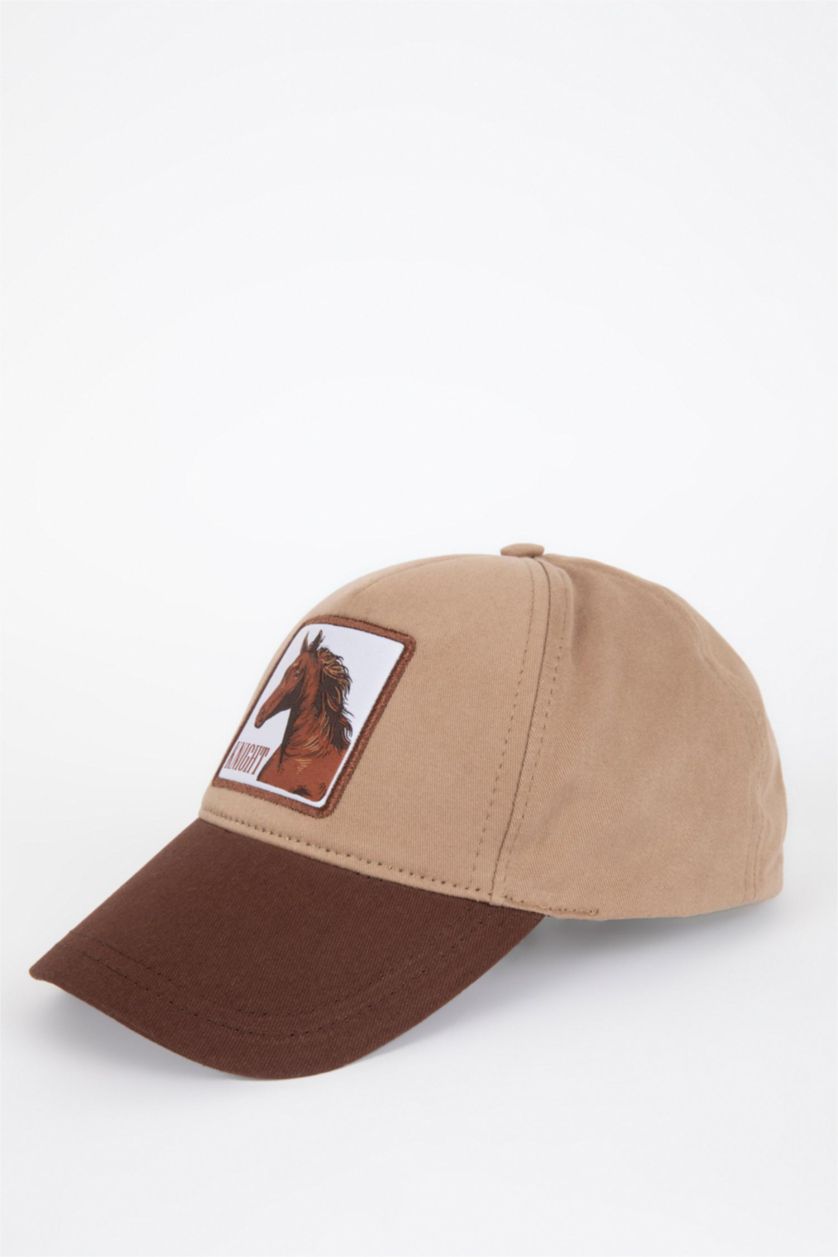 HOMME Beige Casquette Brodée Pour Homme