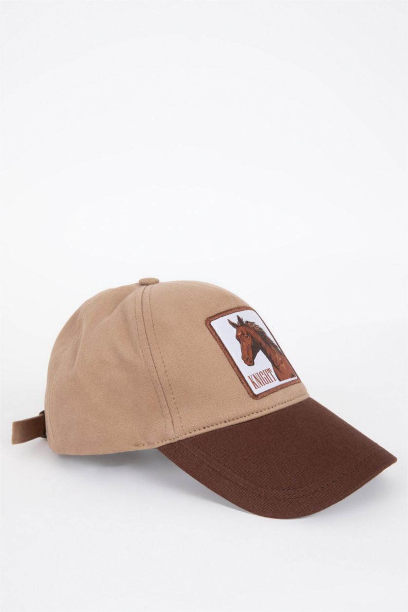 HOMME Beige Casquette Brodée Pour Homme