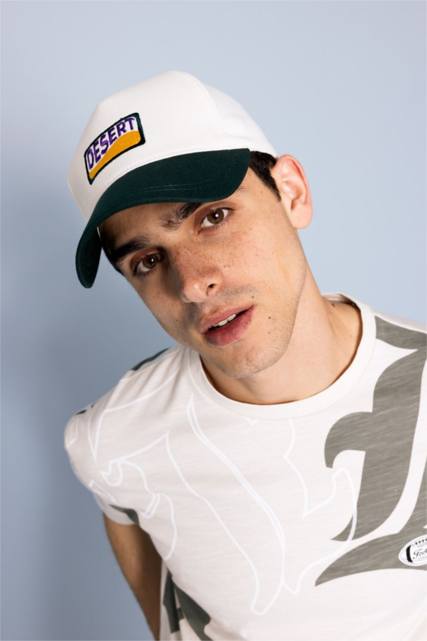 رجالي أخضر غامق قبعة كاب رجالي قطن