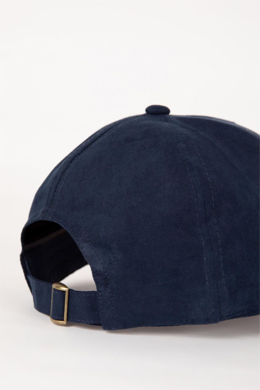 HOMME Marron Casquette en Daim à Couleurs Contrastées pour Homme