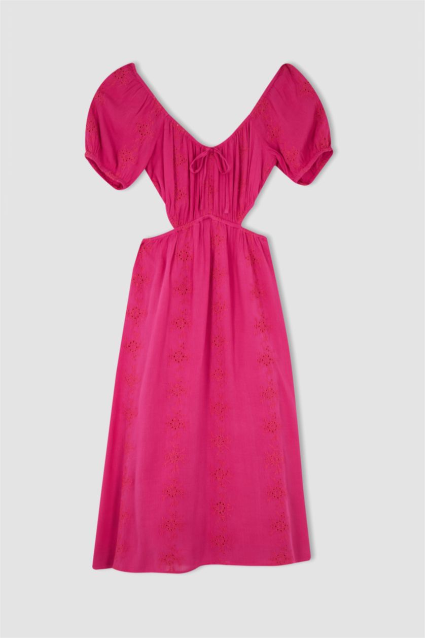 Kadın Açık Pembe Mıdı Elbise