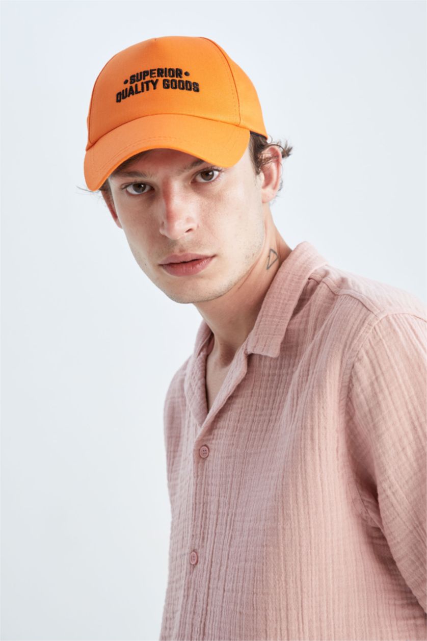 رجال برتقالي قبعة كاب بيسبول اولادي مطرز