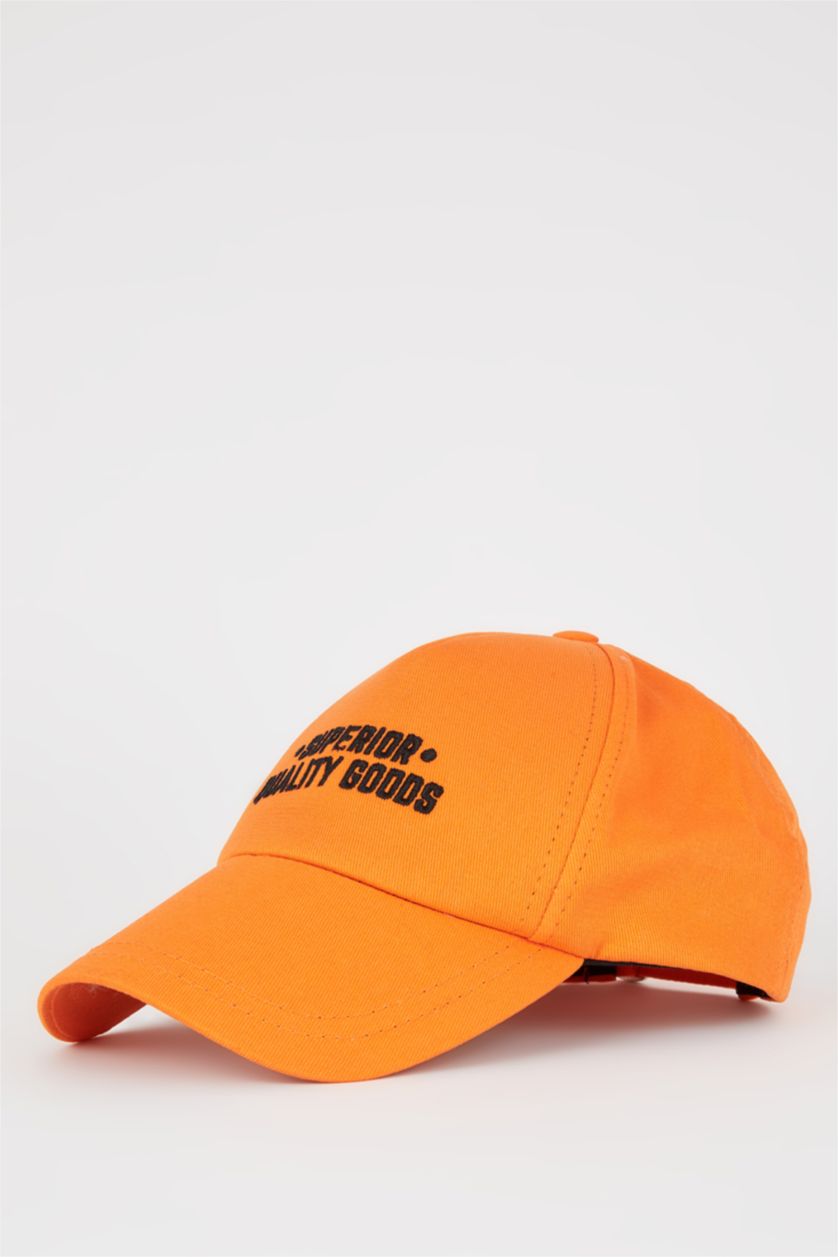 رجال برتقالي قبعة كاب بيسبول اولادي مطرز