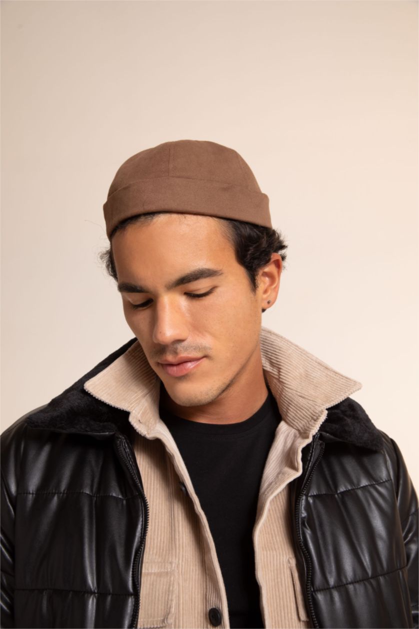 رجال بني قبعة قطن تطريز