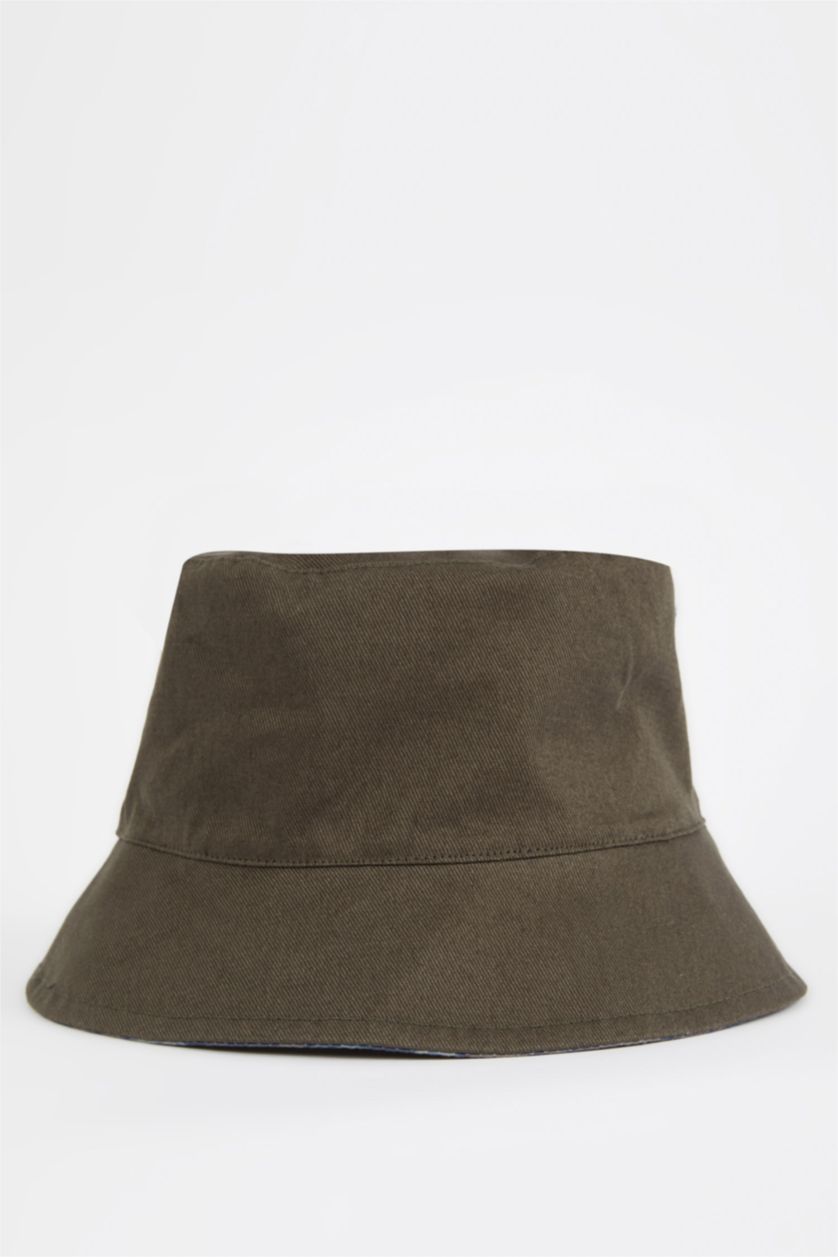 HOMME Vert Chapeau bob brodé pour homme