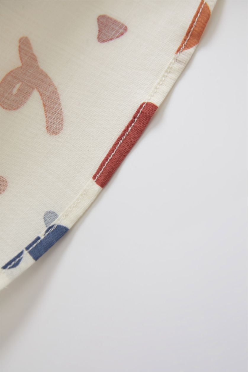 BÉBÉ GARÇON Écru Chemise en popeline de coton à manches longues et à motifs bébé garçon