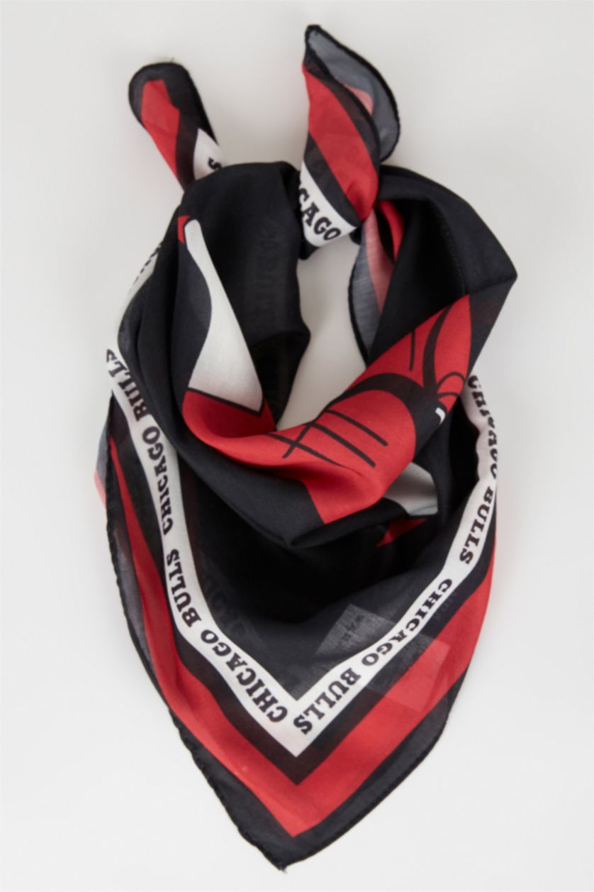 MAN Black Man NBA Chicago Bulls Licensed Bandana