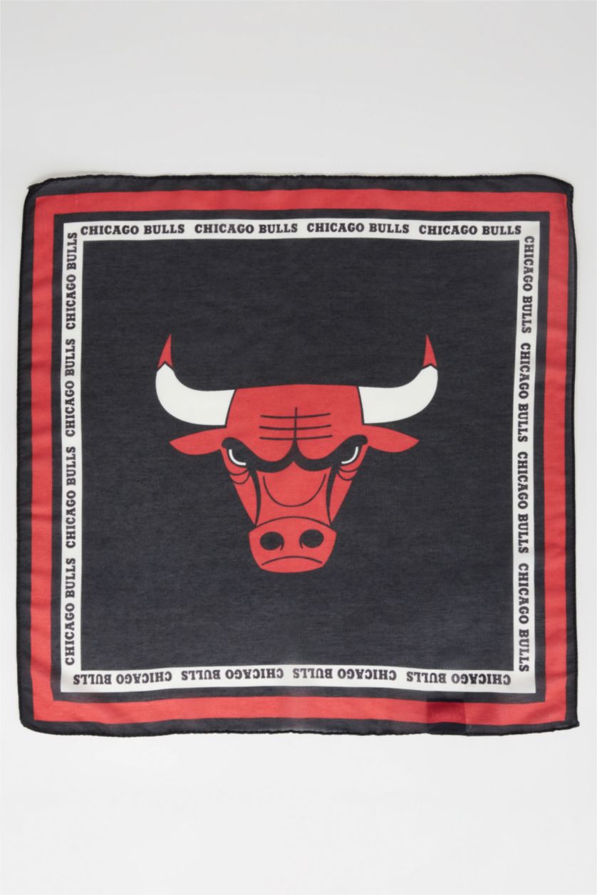 MAN Black Man NBA Chicago Bulls Licensed Bandana