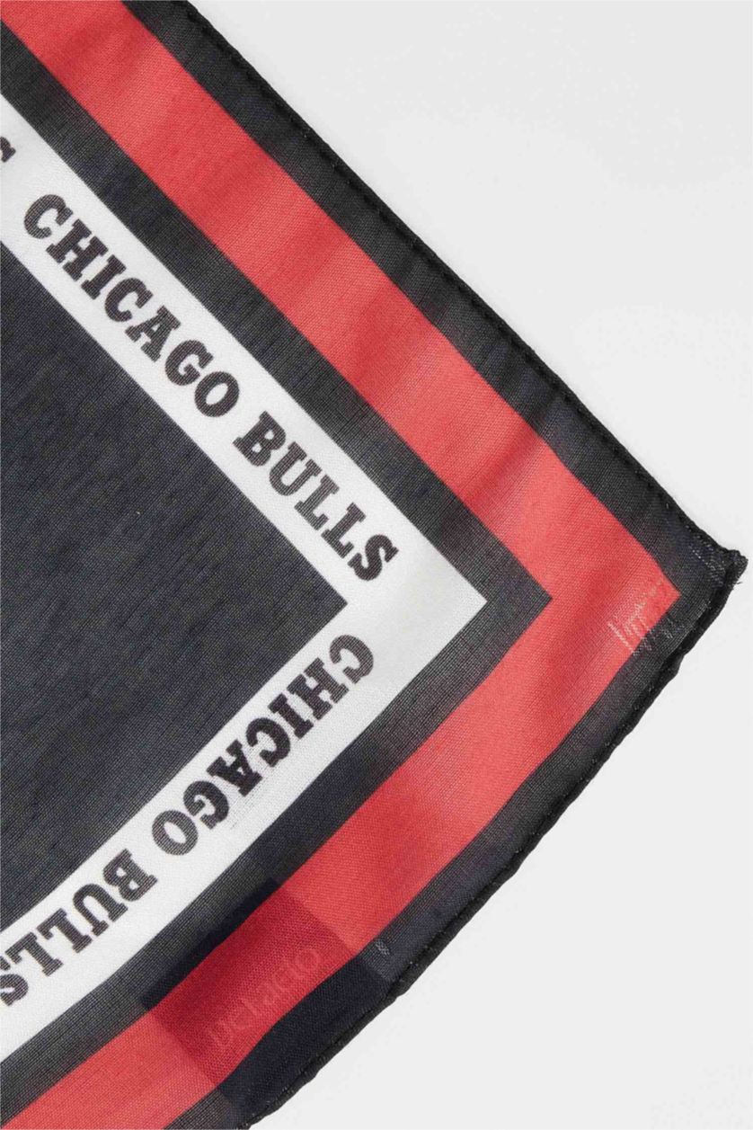MAN Black Man NBA Chicago Bulls Licensed Bandana
