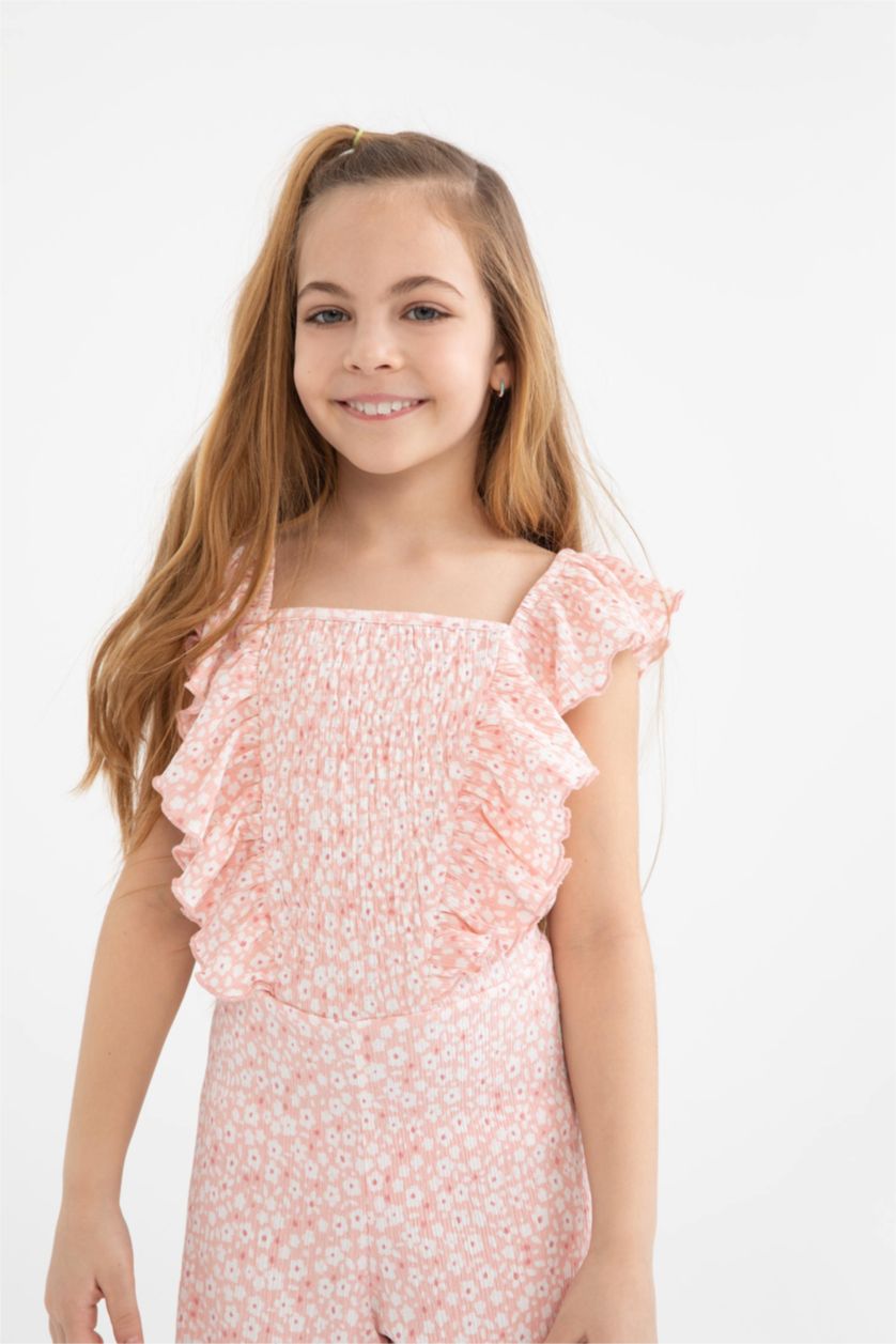 Kız Çocuk - Genç Kız Açık Pembe Tulum Kız Çocuk