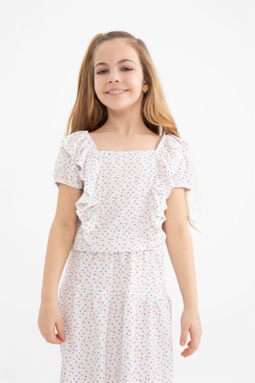 GIRLS & TEENS Sand Girl Patterned Short Sleeve 2-Pack Set