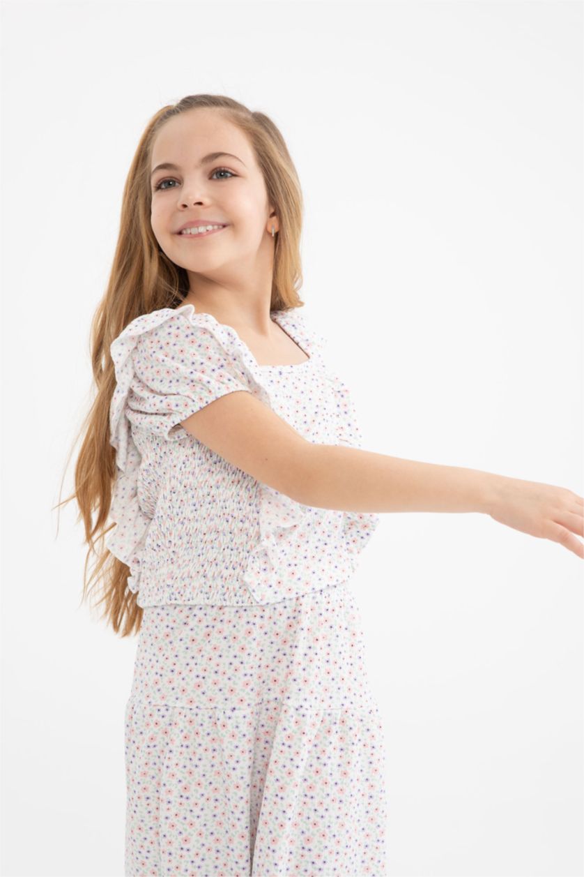 GIRLS & TEENS Sand Girl Patterned Short Sleeve 2-Pack Set