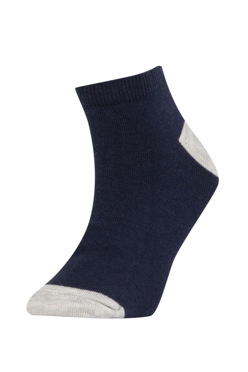 Erkek Çocuk - Genç Erkek Karma Baskılı 7'li Pamuklu Patik Çorap Erkek Çocuk