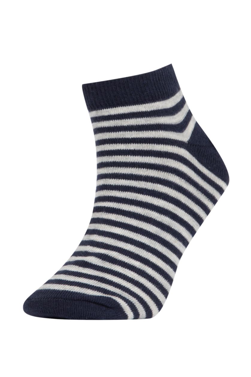 Erkek Çocuk - Genç Erkek Karma Baskılı 7'li Pamuklu Patik Çorap Erkek Çocuk