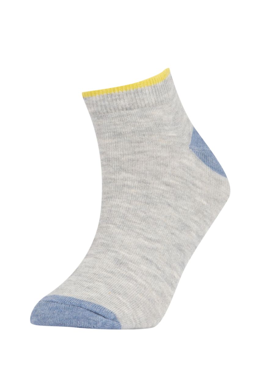 Erkek Çocuk - Genç Erkek Karma Baskılı 7'li Pamuklu Patik Çorap Erkek Çocuk