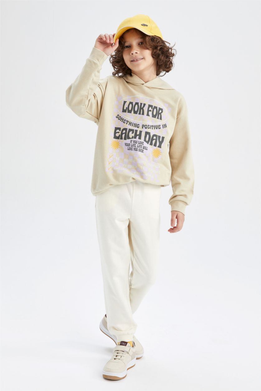 أولاد بيج سويت شيرت اوفر سايز بغطاء للرأس