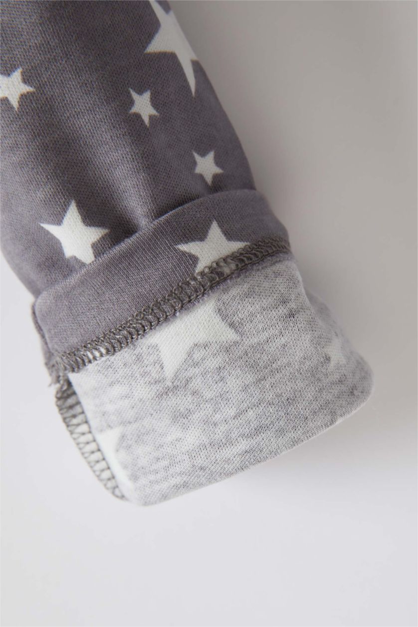 BÉBÉ GARÇON Gris Pyjama en coton biologique à manches longues et motif étoile pour bébé garçon