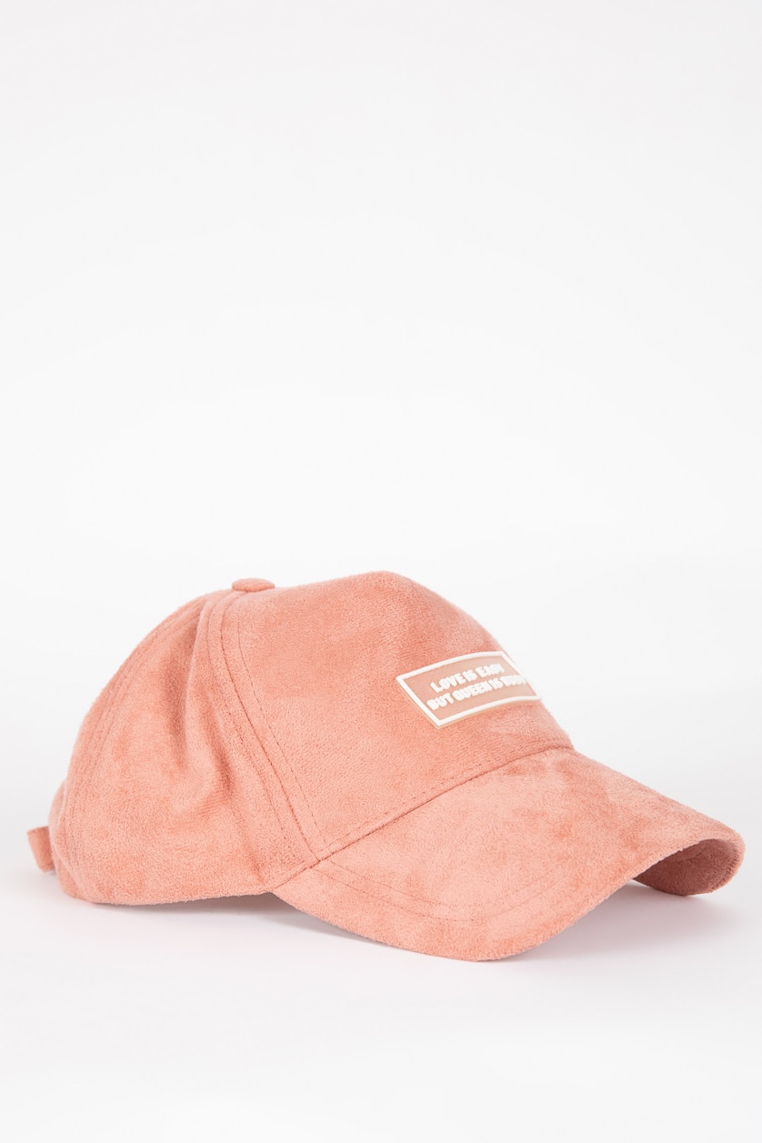 Women Pink Women Suede Cap Hat
