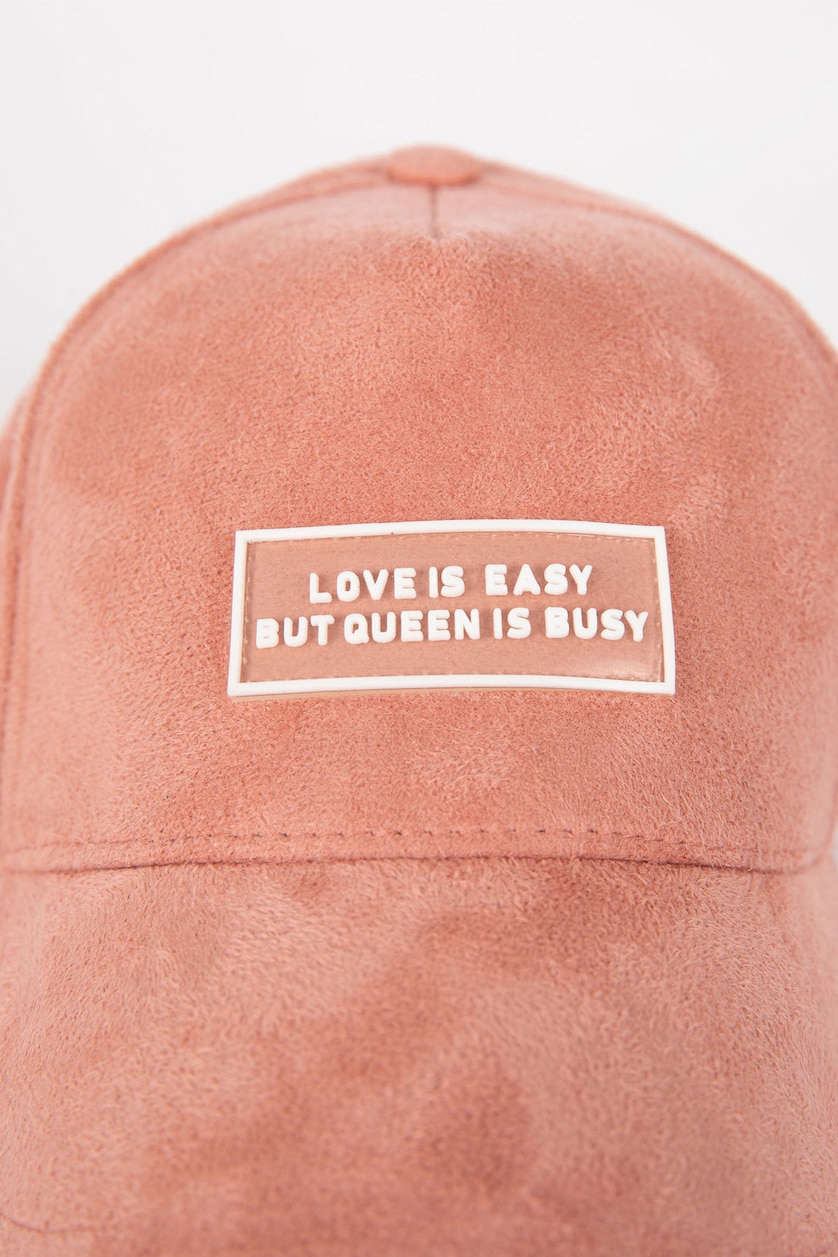 Women Pink Women Suede Cap Hat