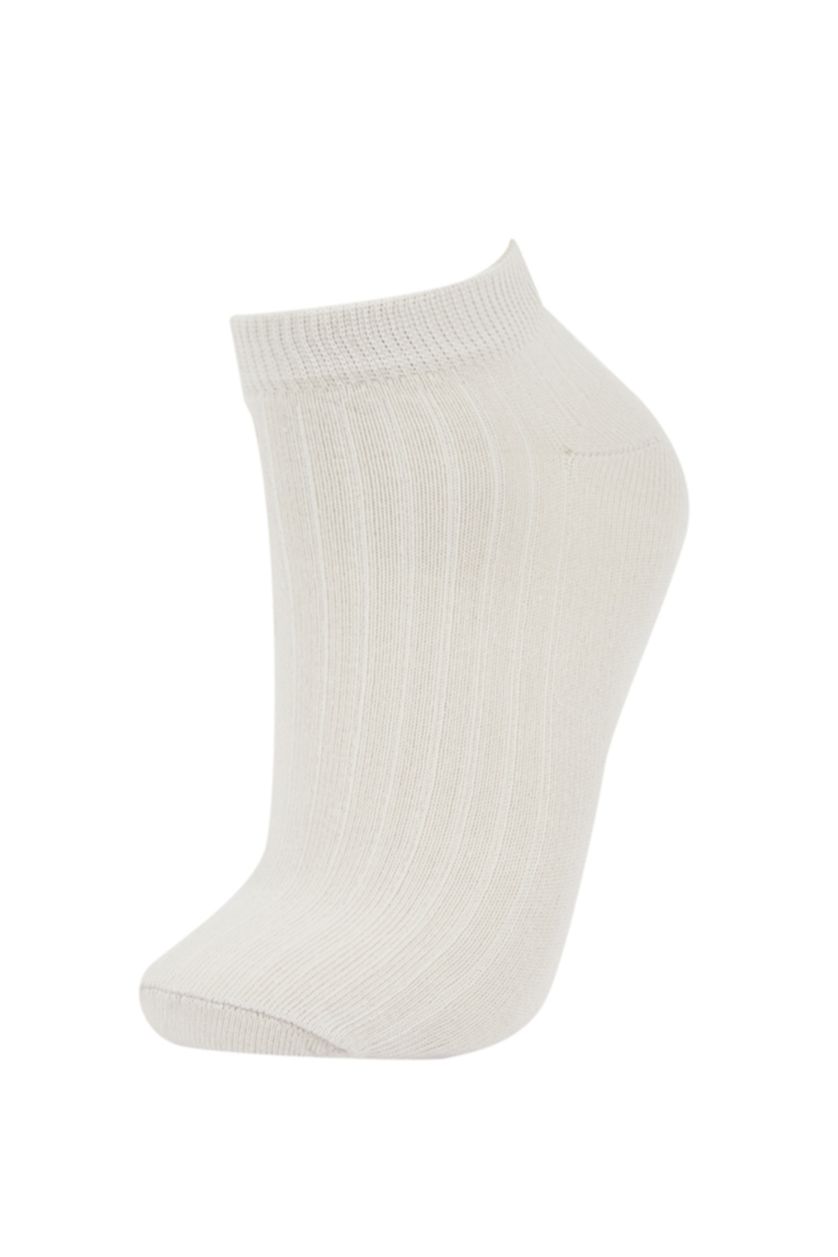 Kadın Karma Kadın 5'li Pamuklu Derbi Patik Çorap