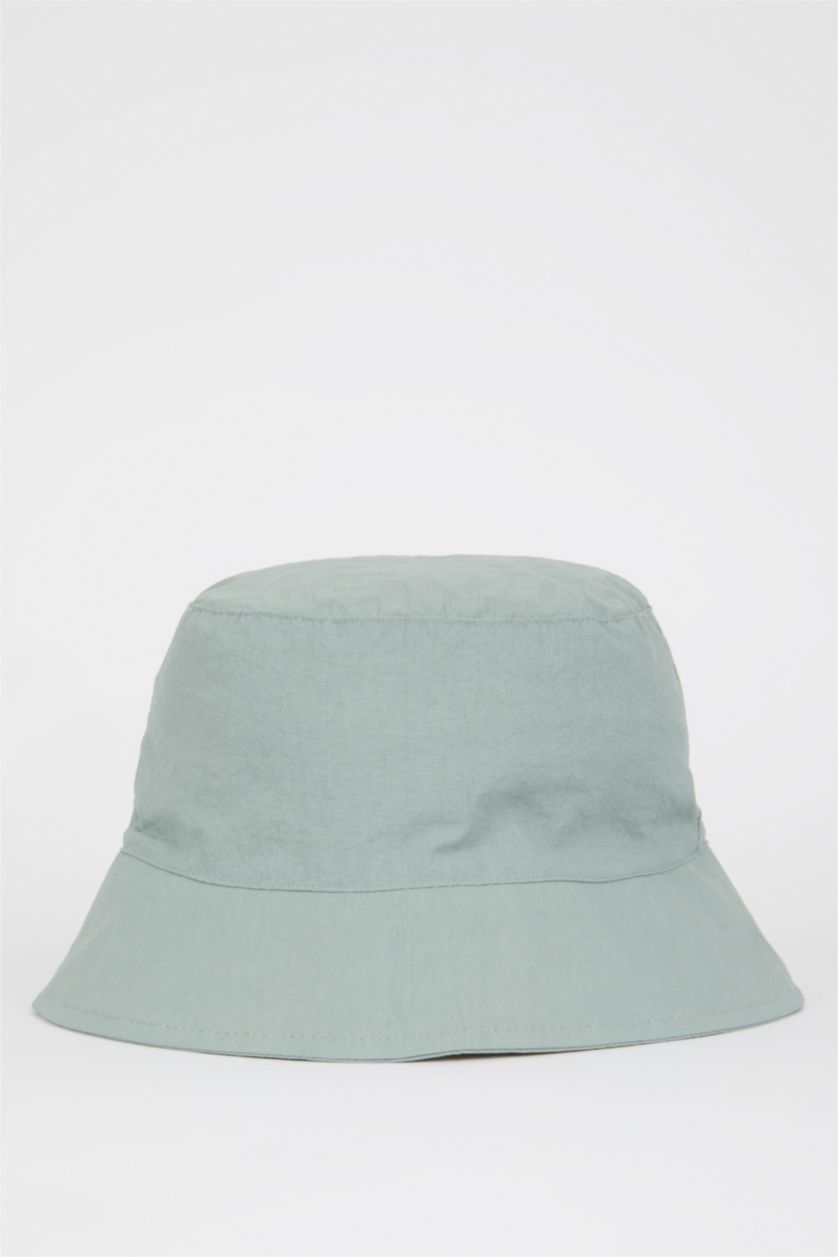WOMAN Blue Women Cotton Bucket Hat