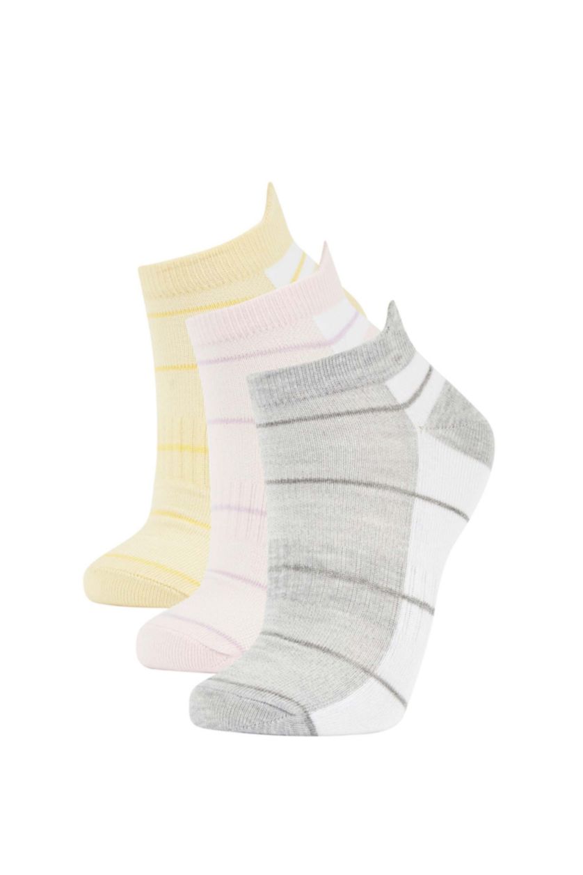 Kadın Karma Kadın 3'lü Pamuklu Spor Çorap