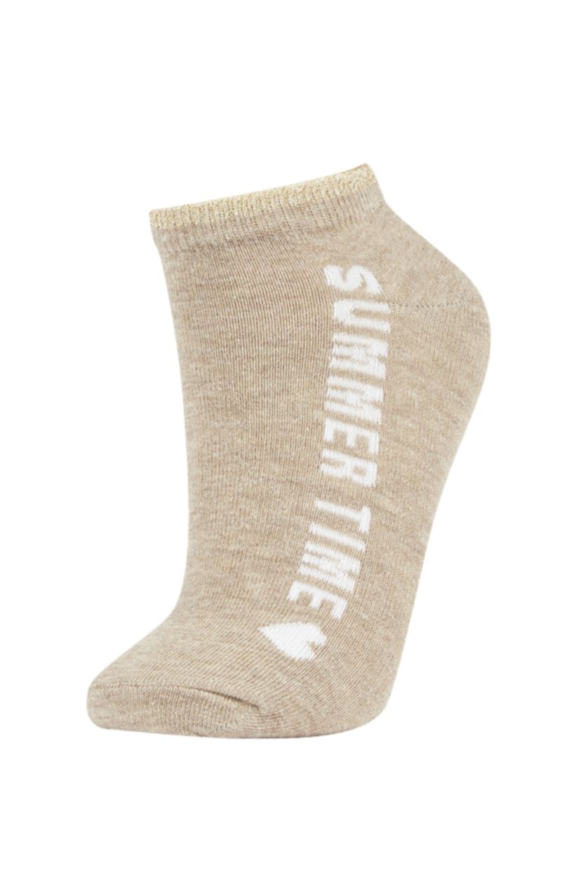 WOMAN Light Grey Women's Cotton 3 Pack Short Socks