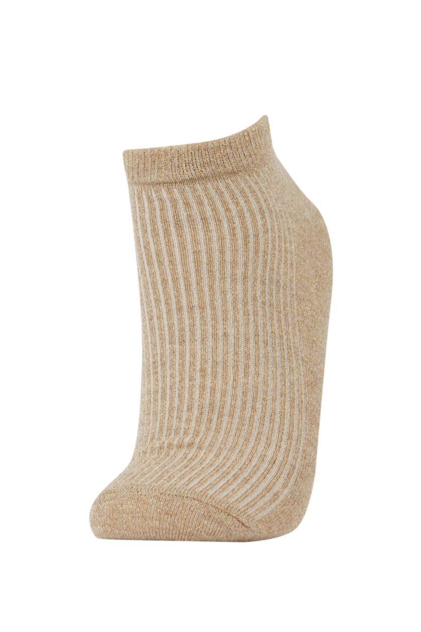 FEMME Gris Lot de 3 paires de chaussettes courtes en coton pour femme