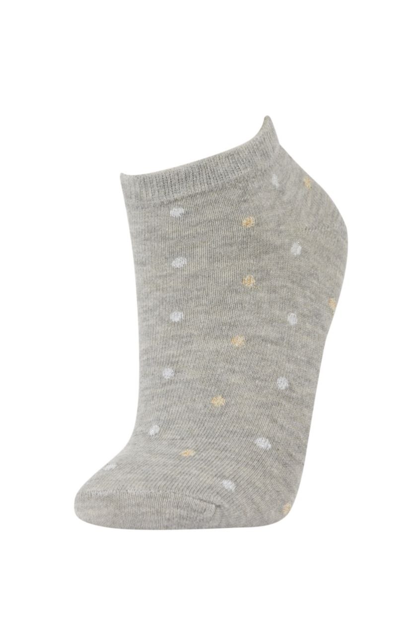 FEMME Gris Lot de 3 paires de chaussettes courtes en coton pour femme