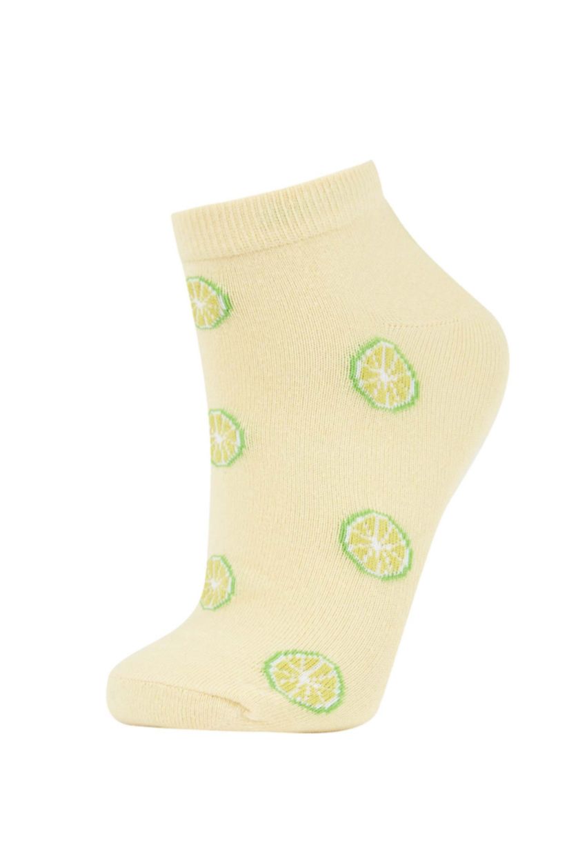 Kadın Karma Kadın 3'lü Pamuklu Patik Çorap