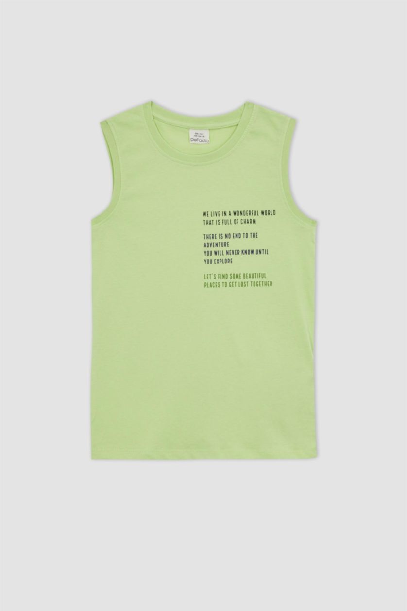 أولاد نعناع تيشيرت اولادي بدون اكمام قصة عادية