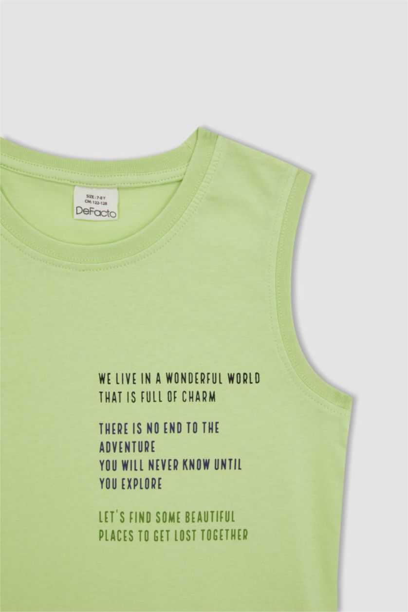 أولاد نعناع تيشيرت اولادي بدون اكمام قصة عادية