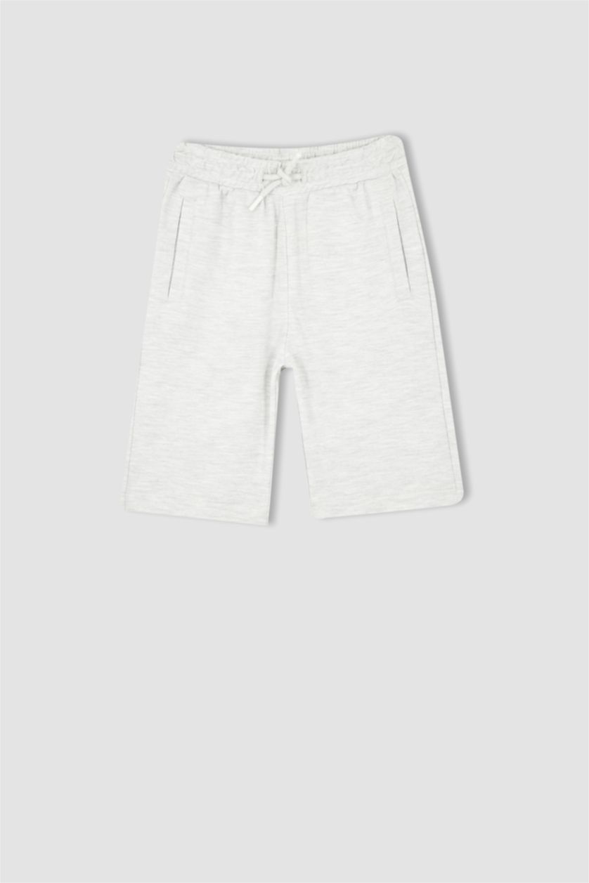 GARÇONS Gris Clair Pantalon large en viscose