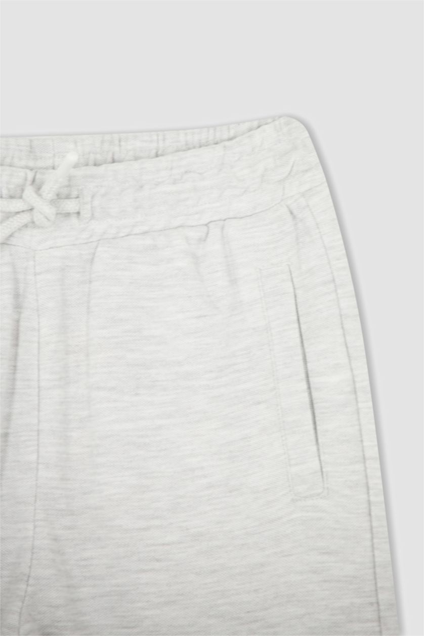 GARÇONS Gris Clair Pantalon large en viscose