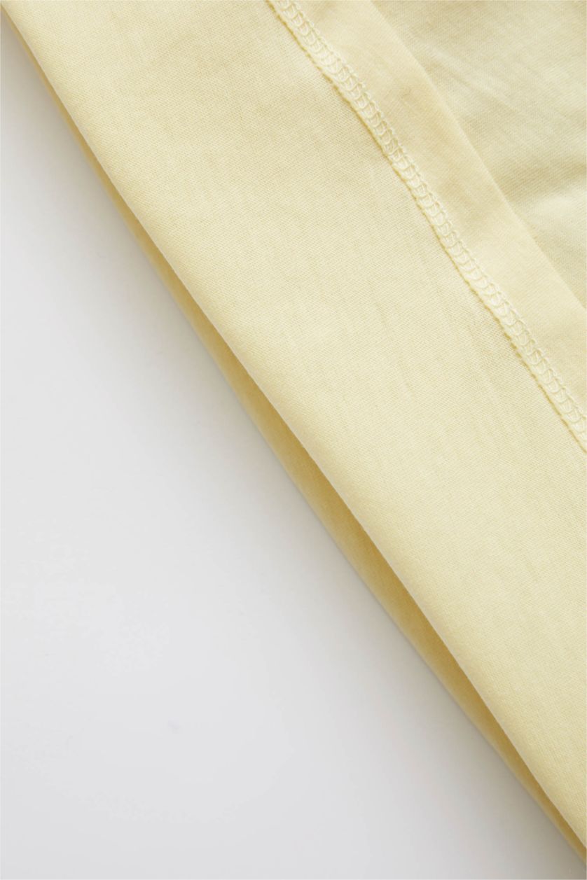 BÉBÉ FILLE Jaune Clair Débardeur en coton à coupe régulière avec bretelles élastiques pour bébé Fille