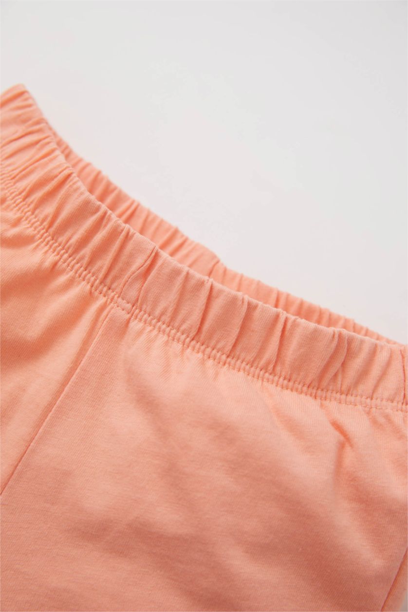 BABY GIRL Salmon Baby Girl Regular Fit Basic Shorts