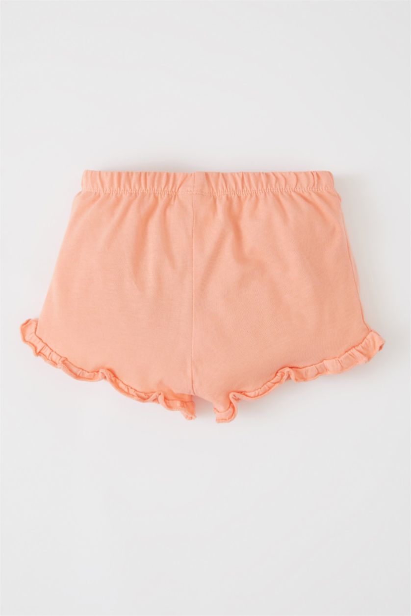 BABY GIRL Salmon Baby Girl Regular Fit Basic Shorts