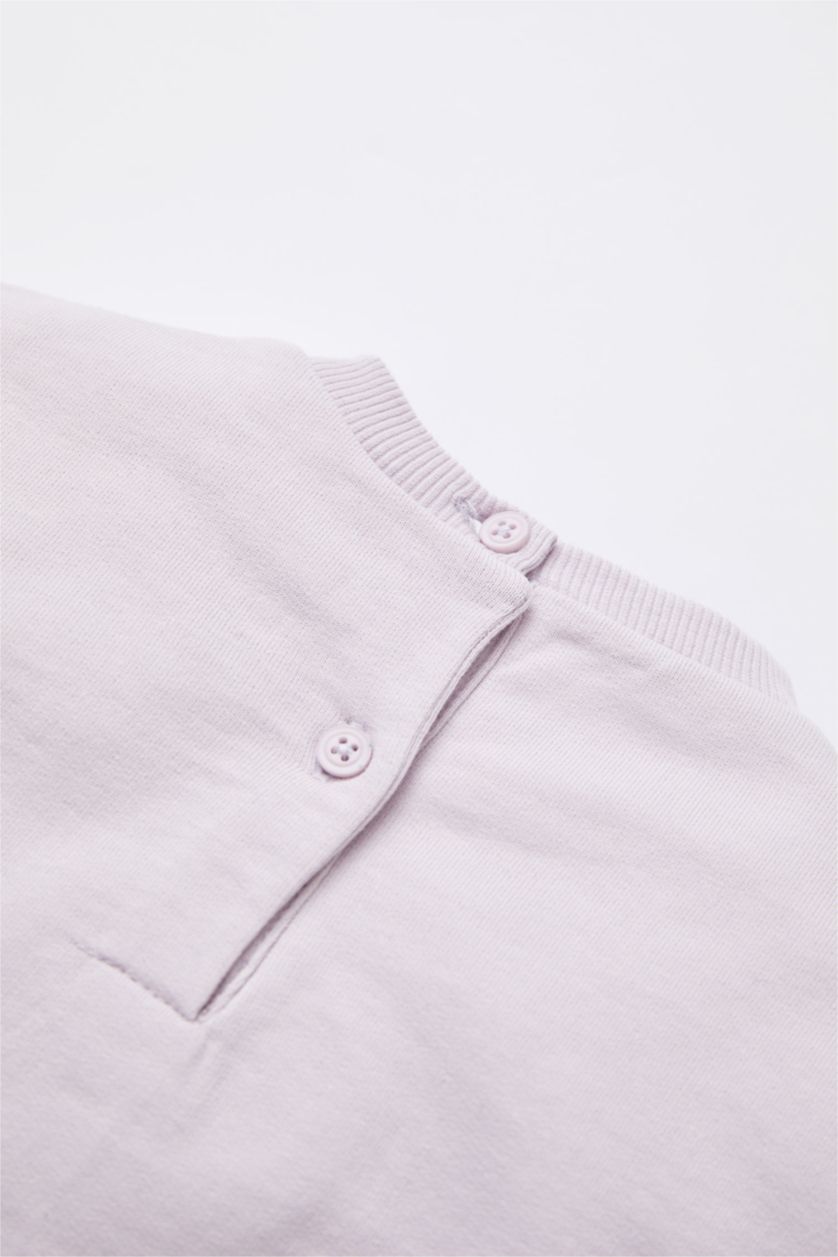 BABY GIRL Light Pink Daisy Duck Licenced Long Sleeve Mini Dress