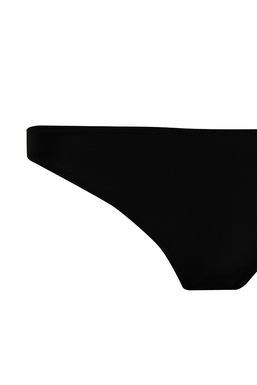Женщины Черный Низ бикини Fall in Love прямого кроя
