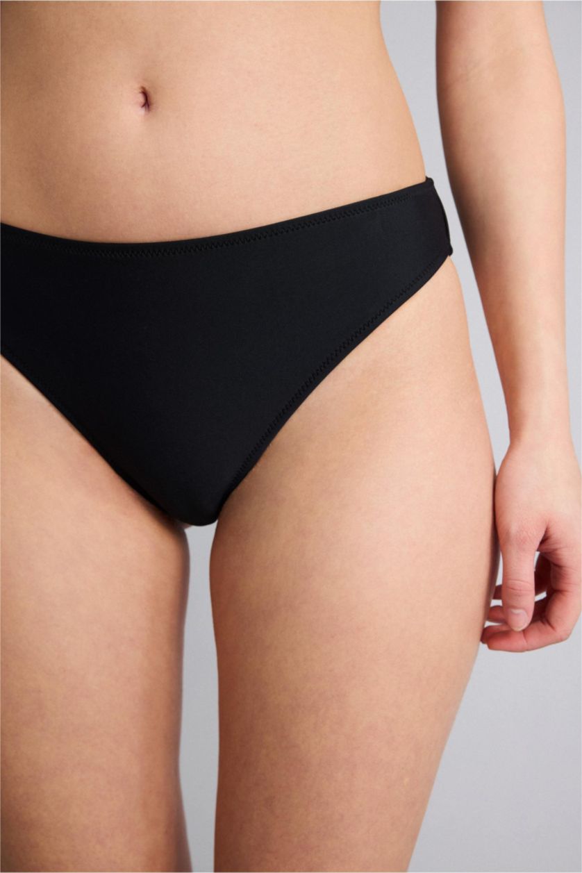 FEMME Noir Bas de bikini Coupe régulière