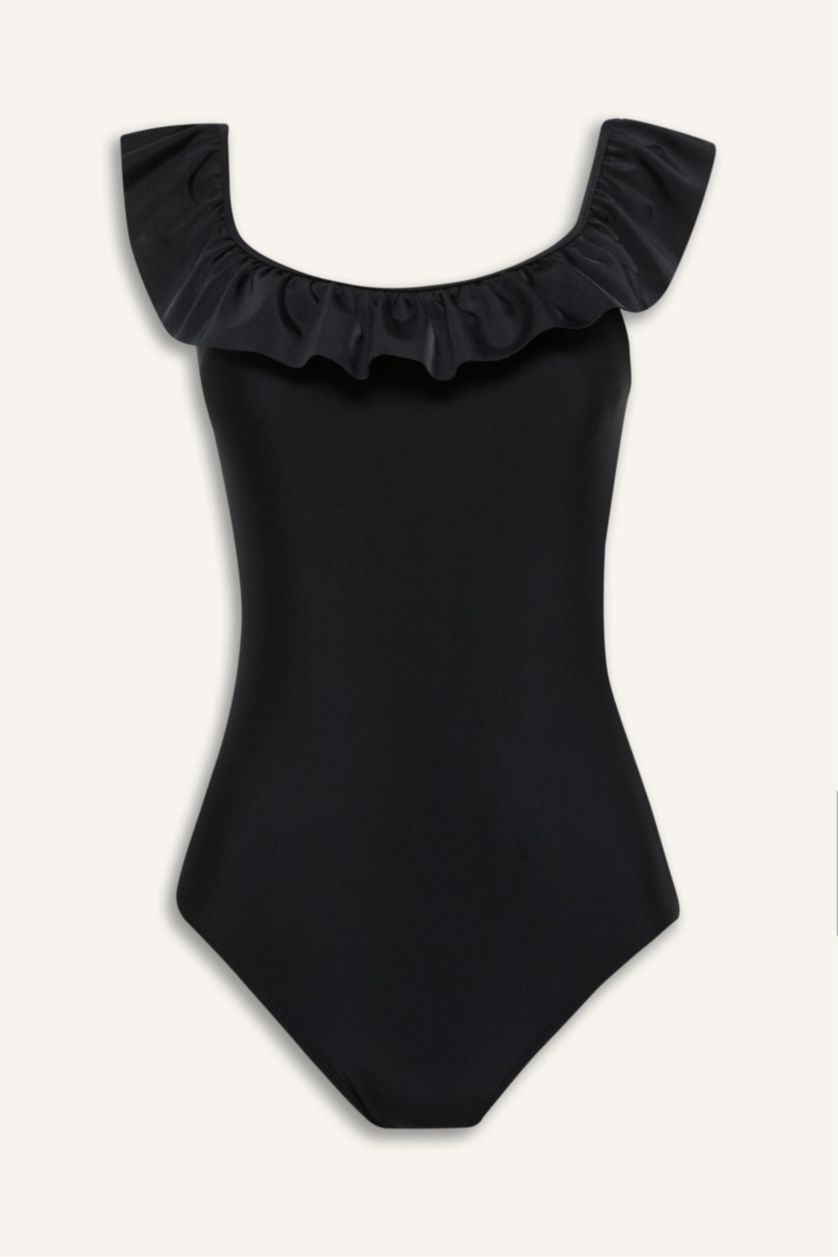 Kadın Siyah Regular Fit Mayo