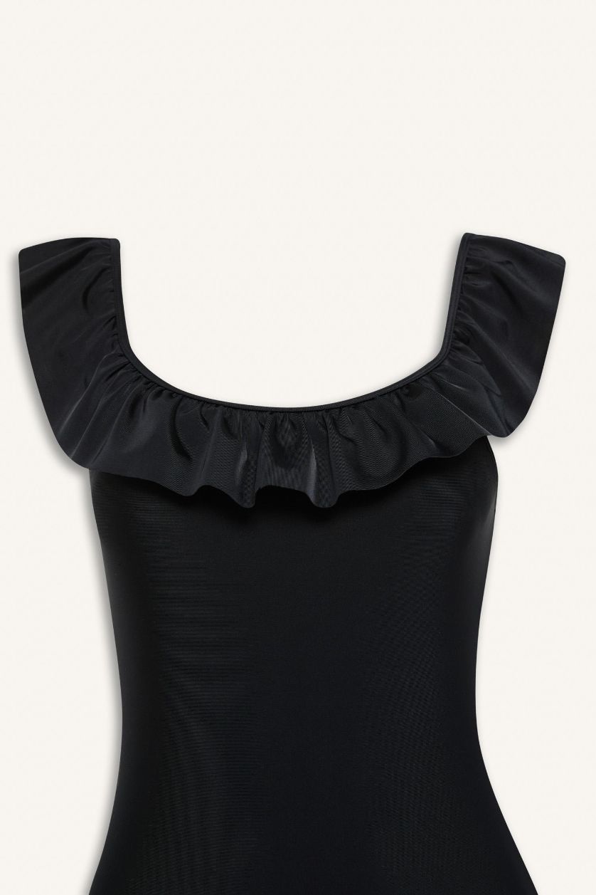 Kadın Siyah Regular Fit Mayo