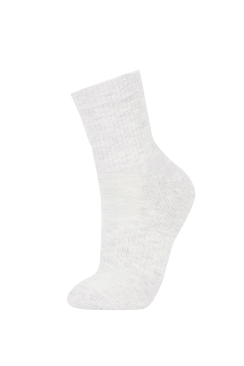 FEMME Gris Lot de 2 paires de Chaussettes en coton pour femme