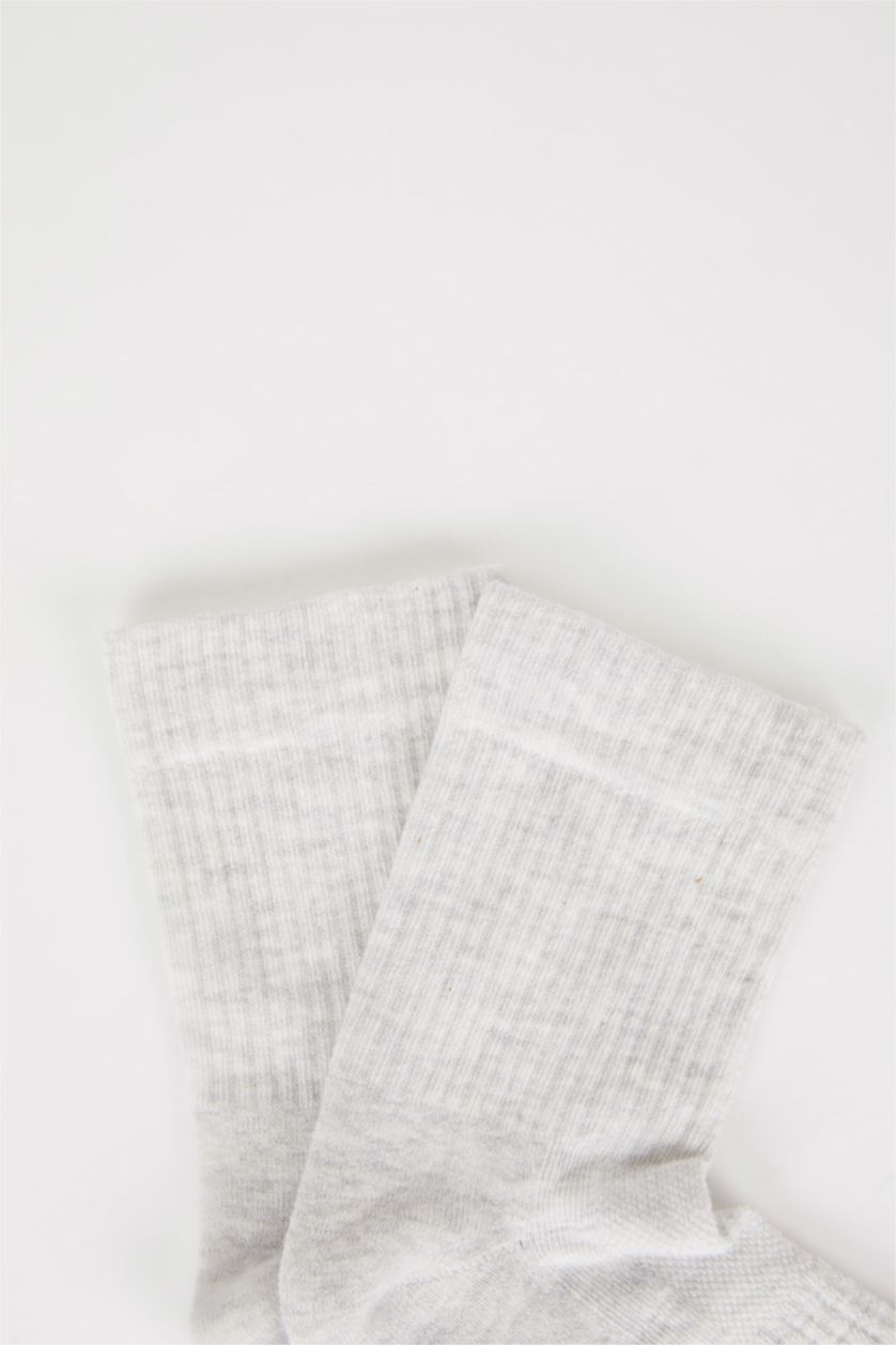 FEMME Gris Lot de 2 paires de Chaussettes en coton pour femme