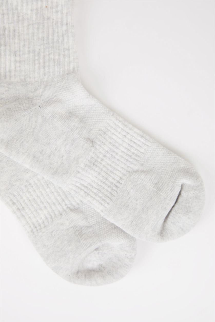 FEMME Gris Lot de 2 paires de Chaussettes en coton pour femme
