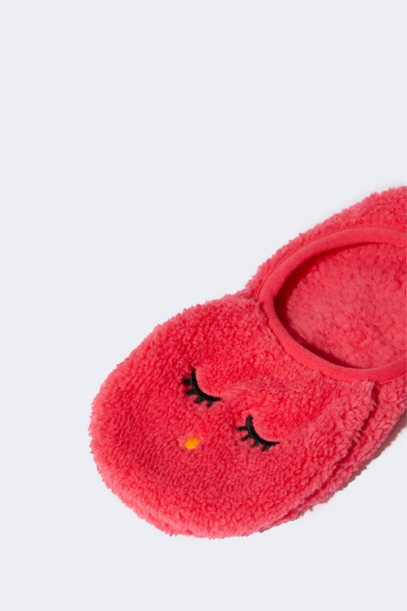 FILLES Violet Chaussures de maison en peluche pour fille